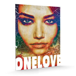 Alubild - One love Leinwand