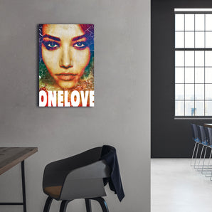 Alubild - One love Leinwand