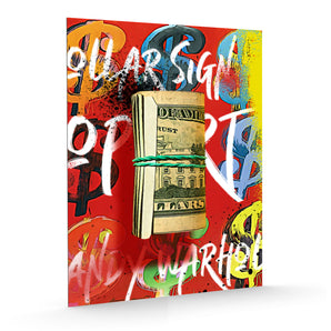 Alubild - Pop Art - Andy Dollar