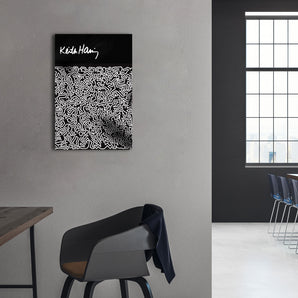 Alubild - Pop Art - Keith Scribble Menschen I