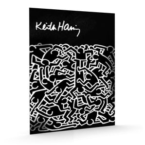 Alubild - Pop Art - Keith Scribble Menschen II