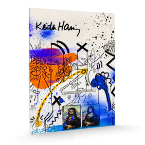 Alubild - Pop Art - Keith Scribble Mona I