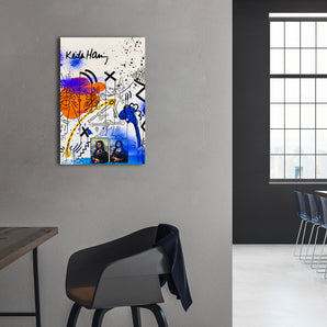 Alubild - Pop Art - Keith Scribble Mona I