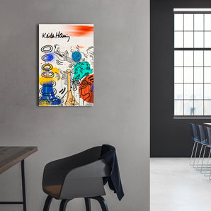 Alubild - Pop Art - Keith Scribble Jesus