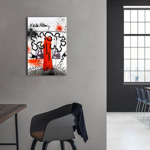 Alubild - Pop Art - Keith Scribble Mona II