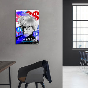 Alubild - Pop Art - Andy Porträt