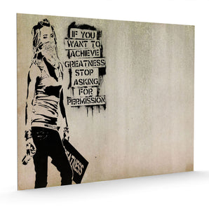 Alubild - Permission Quote