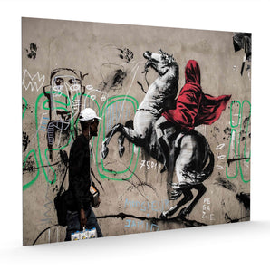 Alubild - Reiter auf dem Pferd