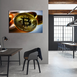 Alubild - Bitoin Nahaufnahme