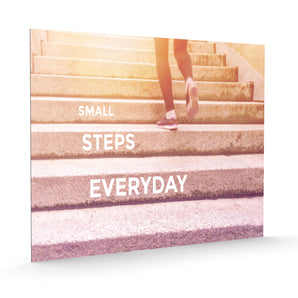Alubild - Small Steps Motivaton