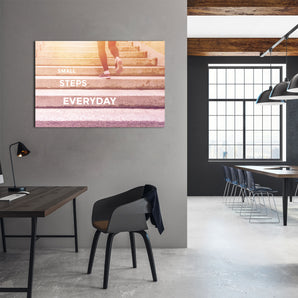 Alubild - Small Steps Motivaton