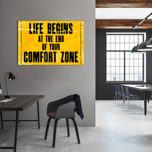 Alubild - Komfortzone Motivaton