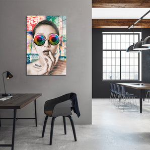 Glasbild - Dilated in Tokyo