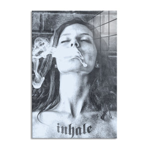 Glasbild - Inhale