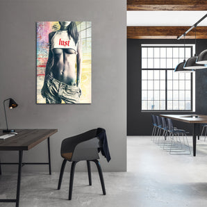Glasbild - Lust Leinwand