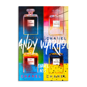 Glasbild - Pop Art - Andy Duft