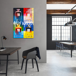 Glasbild - Pop Art - Andy Duft