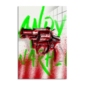 Glasbild - Pop Art - Andy Waffe
