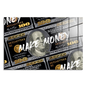 Glasbild - Make Money