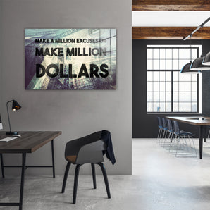 Glasbild - Make milLion dollars