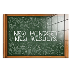 Glasbild - Mindset Motivaton