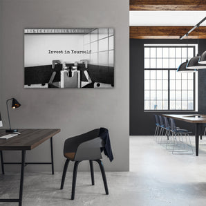 Glasbild - Invest in yourself Motivaton