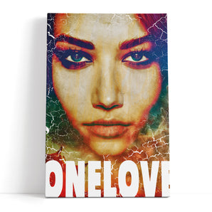 Leinwandbild - One love Leinwand