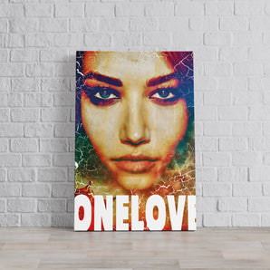 Leinwandbild - One love Leinwand