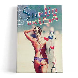 Leinwandbild - Surfin the USA