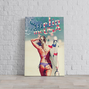 Leinwandbild - Surfin the USA