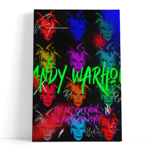 Leinwandbild - Pop Art - Andy Art Porträt