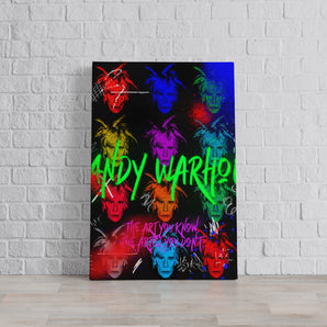 Leinwandbild - Pop Art - Andy Art Porträt