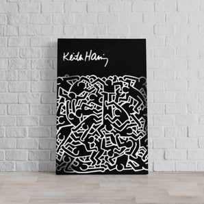 Leinwandbild - Pop Art - Keith Scribble Menschen II