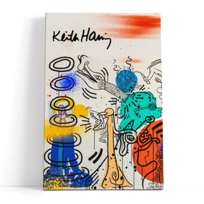 Leinwandbild - Pop Art - Keith Scribble Jesus