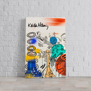 Leinwandbild - Pop Art - Keith Scribble Jesus