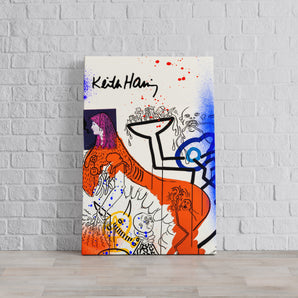 Leinwandbild - Pop Art - Keith Scribble Art II