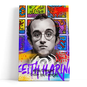 Leinwandbild - Pop Art - Keith Porträt