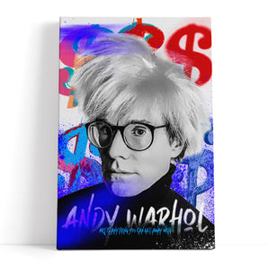 Leinwandbild - Pop Art - Andy Porträt