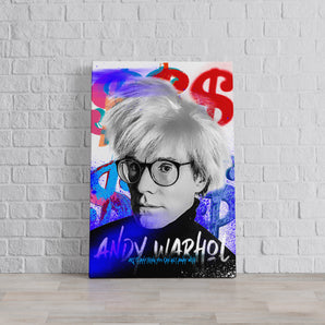 Leinwandbild - Pop Art - Andy Porträt