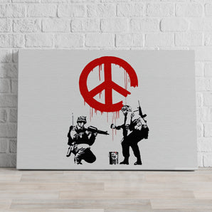 Leinwandbild - Friedens zeichen