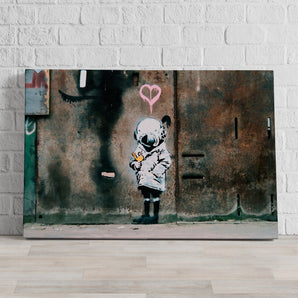 Leinwandbild - Kind mit Anzug