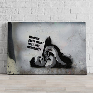 Leinwandbild - Like Banksy
