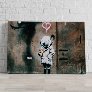 Leinwandbild - Girl in Space