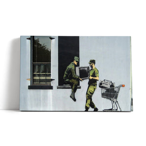 Leinwandbild - Looting Soldiers