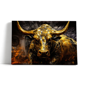 Leinwandbild - Golden Bull
