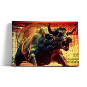 Leinwandbild - Stock market bull