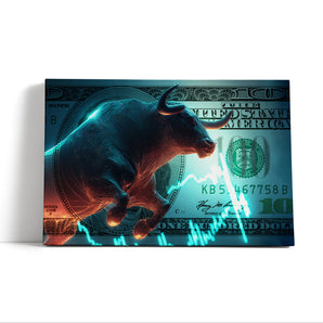 Leinwandbild - Dow Jones Bull