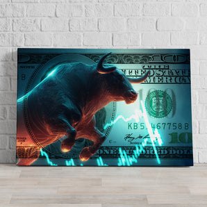 Leinwandbild - Dow Jones Bull