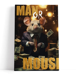 Leinwandbild - Man or Mouse