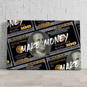 Leinwandbild - Make Money